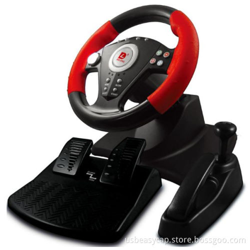 PC Game Racing Steering Wheels and Pedals with Hand Brake Gear Suction Vibration COMPUTERUSB